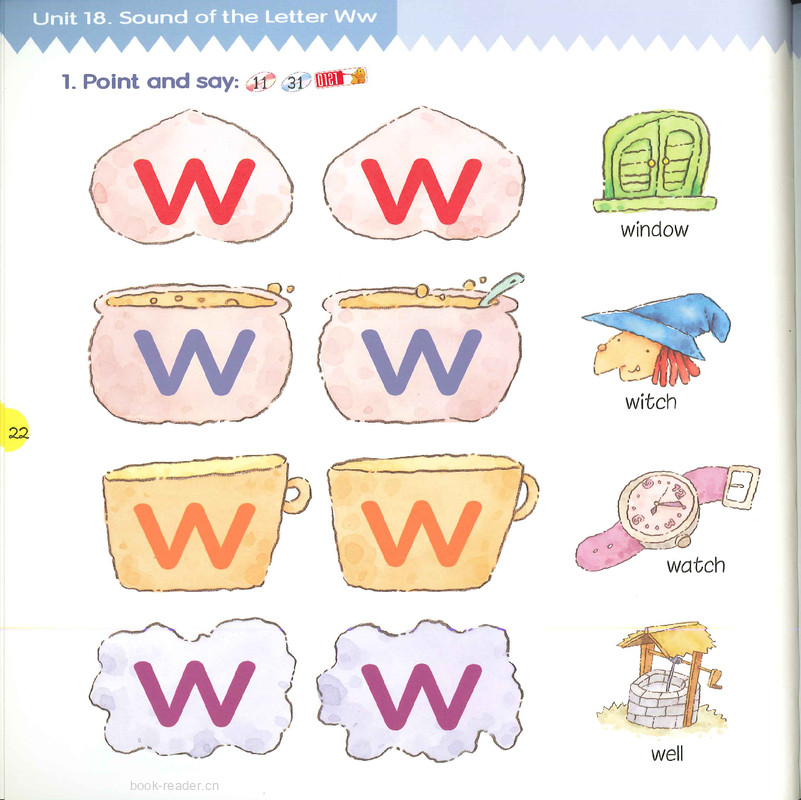 18 Sound of the Letter Ww绘本故事第3页