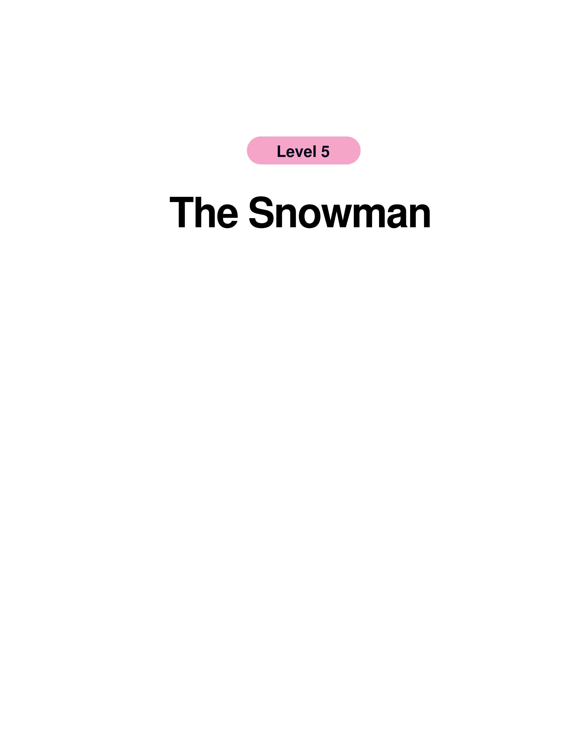 The Snowman绘本故事第1页