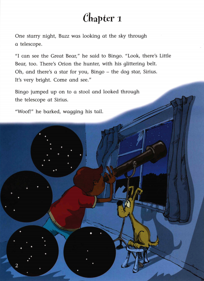 Buzz and Bingo in the Starry Sky绘本故事第2页